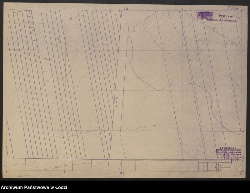 Obraz 4 z jednostki "Plan m. Łodzi 1:2000, odbitki. Sekcja SO 34"