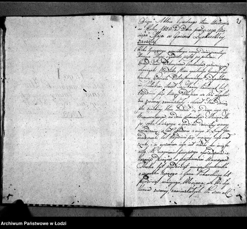 Obraz z jednostki "Akta urodzeń"