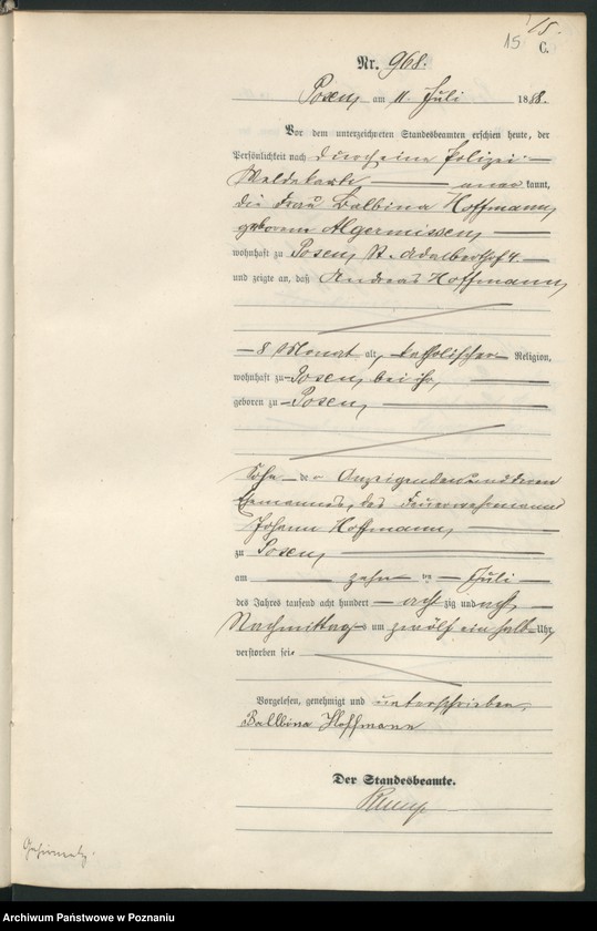 Obraz 18 z jednostki "Księga zgonów t. III"