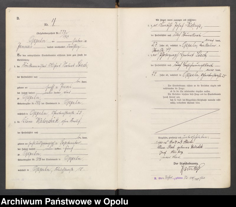 Obraz 7 z jednostki "[Rejestr Małżeństw] 1930 tom I Nr 1-194"