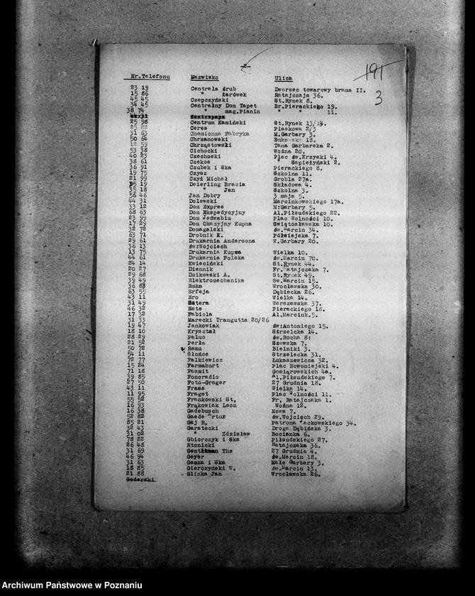 Obraz 7 z jednostki "Wykazy członków Stronnictwa Narodowego Poznań miasto"
