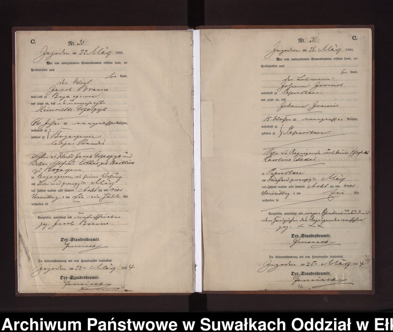 image.from.unit.number "Sterbe-Neben-Register des Preussischen Standes-Amtes Rydzewen Kreis Loetzen"