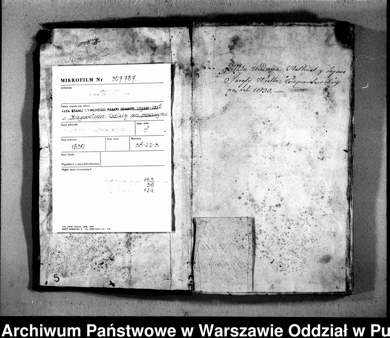 image.from.unit.number "Akta urodzeń, małżeństw i zgonów"
