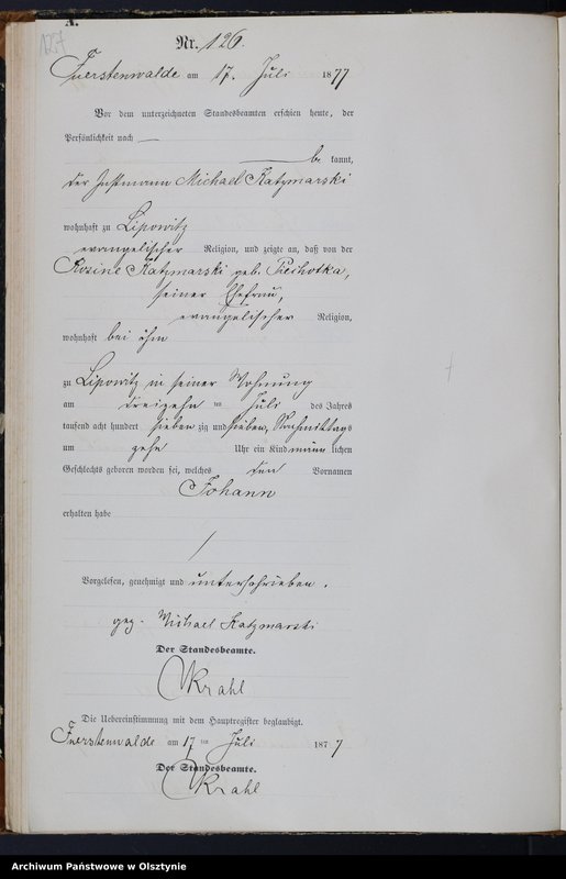 image.from.team "Urząd Stanu Cywilnego w Księżym Lasku pow. szczycieński"