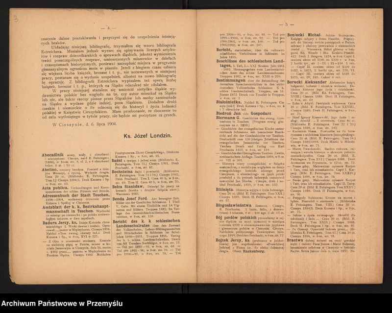 image.from.unit.number "IX Sprawozdanie dyrekcji c.k. gimnazjum polskiego w Cieszynie za rok szkolny 1903/04"