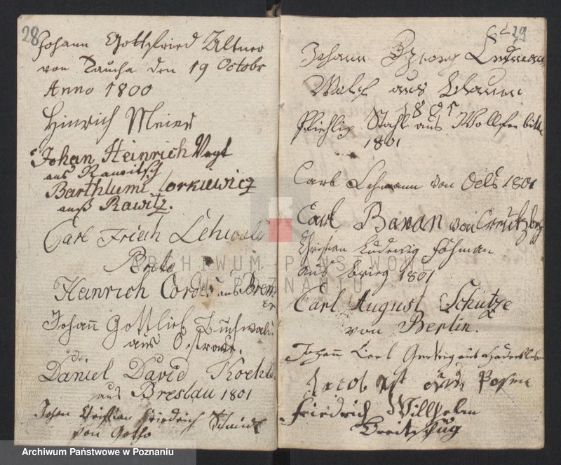 image.from.unit.number "Gessellenbuch. [Księga zapisów czeladników będących na wędrówce]"