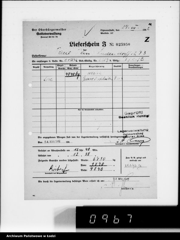 Obraz 8 z jednostki "Aufträge, [Lieferscheinen und Rechnungen] 13541-13600"