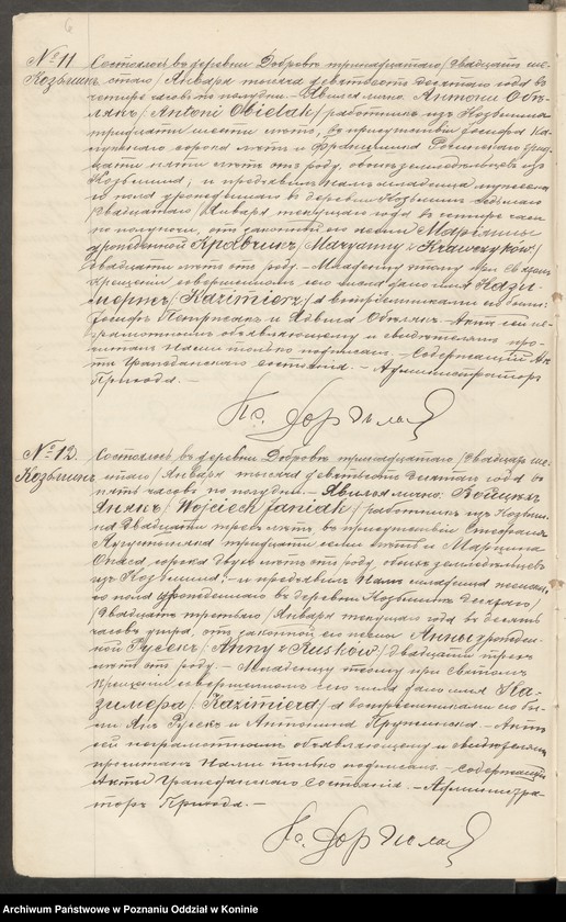 Obraz 9 z jednostki "Księga urodzeń, małżeństw i zgonów [za] rok 1910"