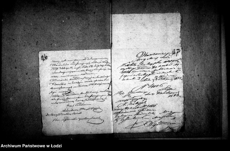 Obraz 20 z jednostki "Akta tyczące się miscelanii archiwum magistratu miasta Łodzi"