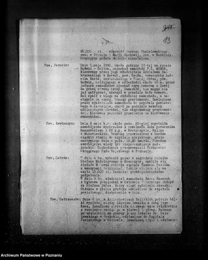 Obraz 17 z jednostki "Sprawozdania sytuacyjne tygodniowe za czas od 1 maja do 30 maja 1930 r. oraz akcja przedwyborcza"