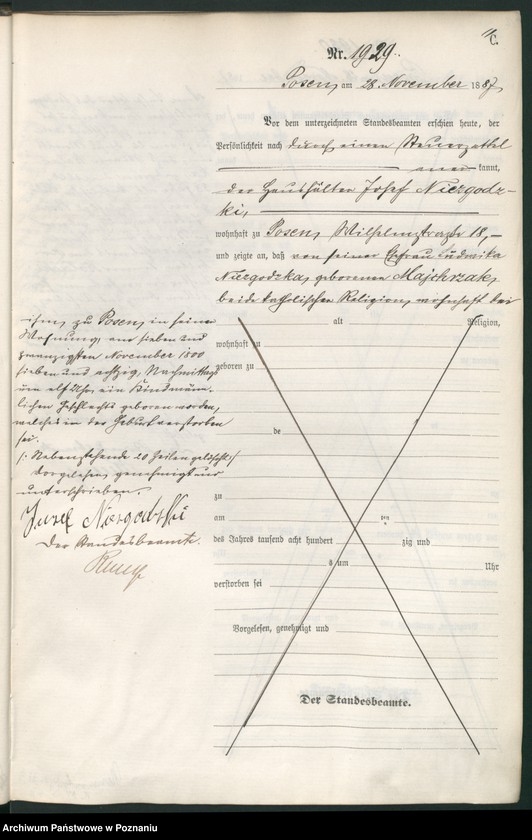 Obraz 14 z jednostki "Księga zgonów t. V"