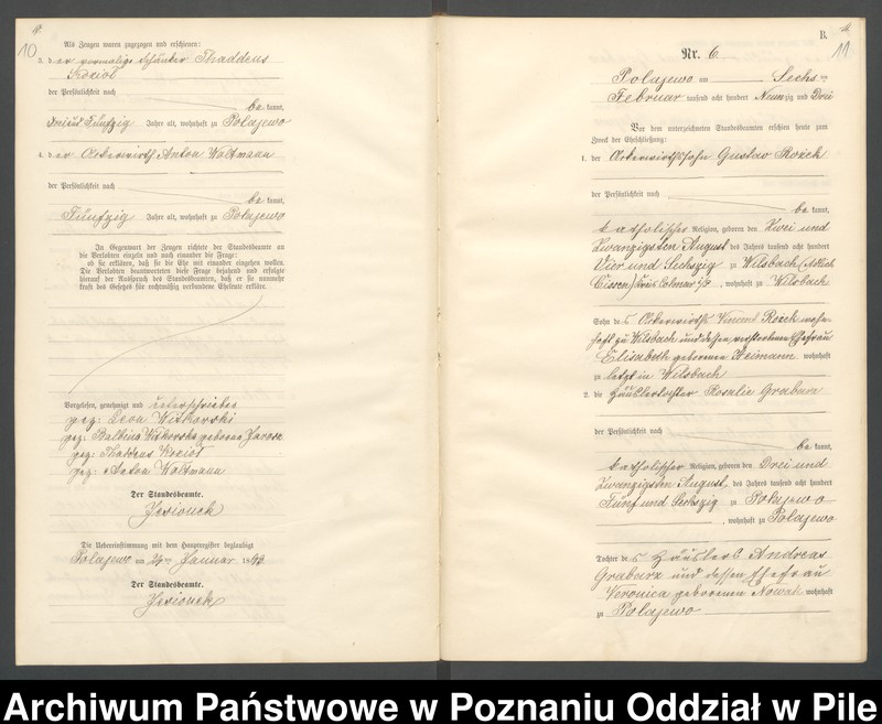 Obraz 8 z jednostki "Księga małżeństw"