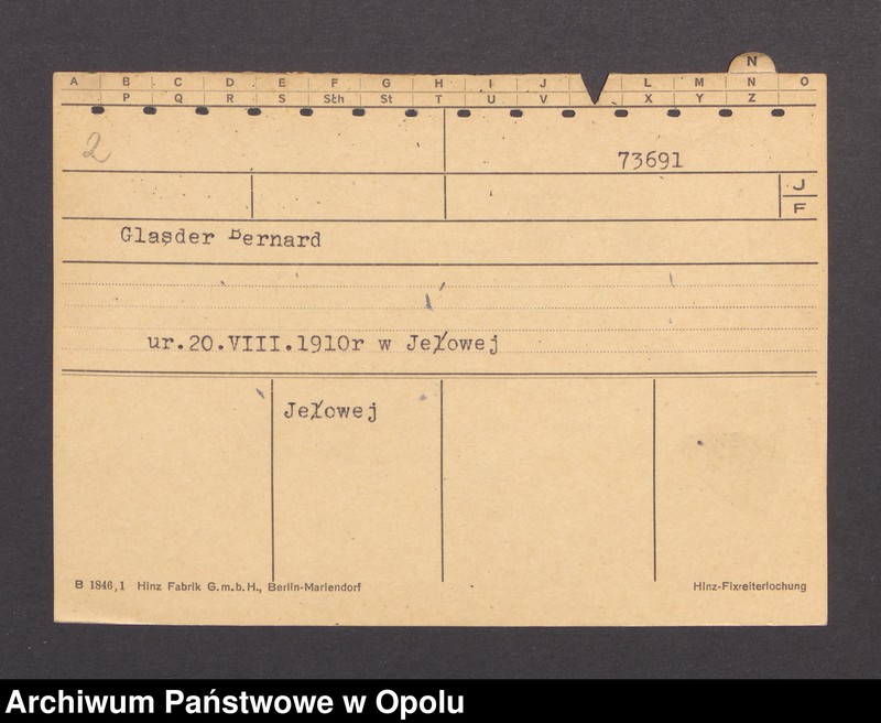 Obraz 4 z jednostki "[Saenger Paul, zam. Oppeln]"