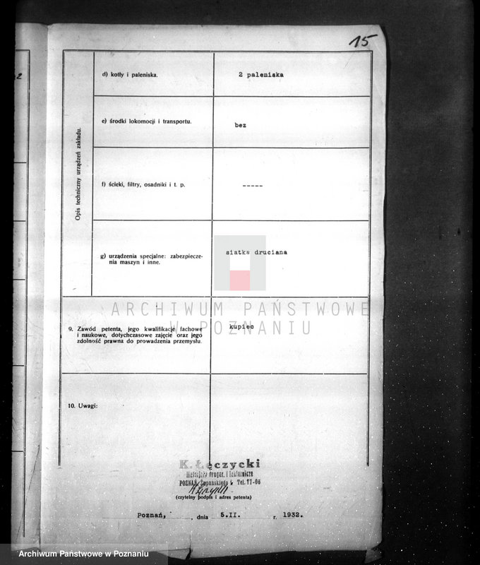 Obraz 19 z jednostki "Kazimierz Łączycki fabryka farb i lakierów w Poznaniu Górna Wilda 160"