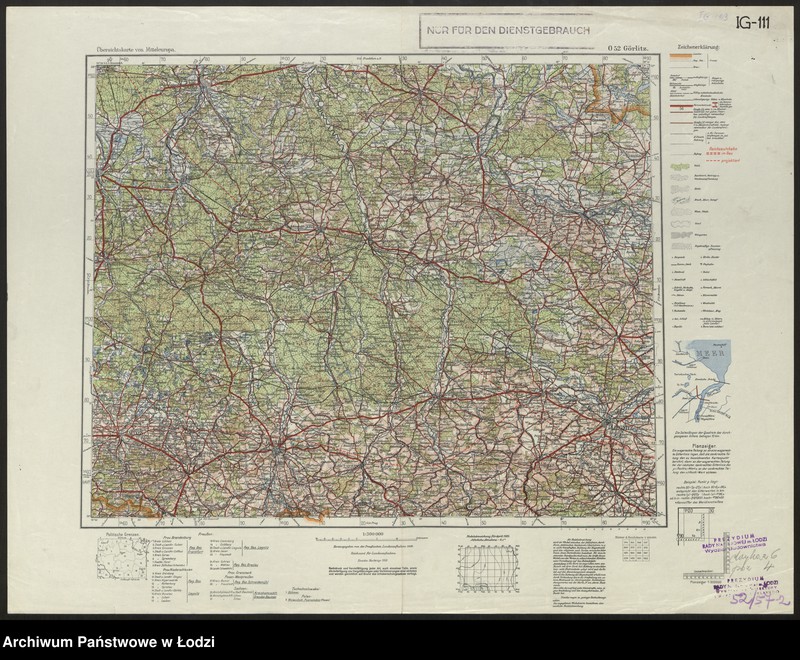 Obraz 2 z jednostki "Übersichtskarte von Mitteleuropa O 52 Görlitz"
