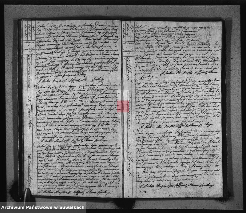 image.from.unit.number "Akta Urzędnika Stanu Cywilnego Gminy Jeleniewskiey Umarłych od Dnia 1-o Stycznia 1815. do ostatniego Grudnia tegoż Roku."