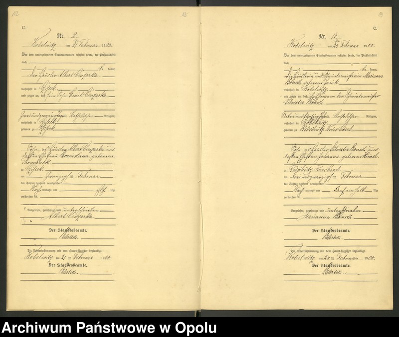 image.from.unit.number "Urząd Stanu Cywilnego Kobylice Księga zgonów rok 1900-03"