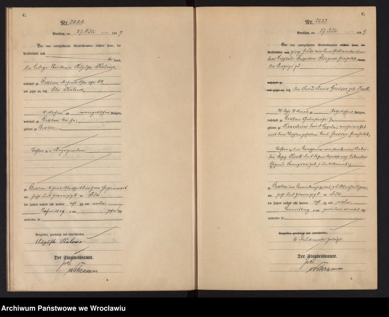 image.from.unit.number "Sterbe-Haupt-Register Breslau I 1889 Band 9"