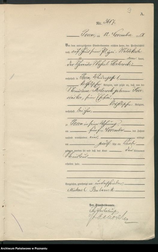 Obraz 12 z jednostki "Księga miejscowa urodzeń t. VII"