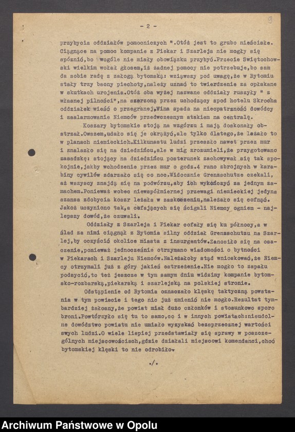 Obraz 11 z jednostki "[Wyglenda Jan "Geneza Pierwszego Powstania," "Boje Bytomskie", "Powstanie w obwodzie przemysłowym" oraz "Bój w pszczyńskich lasach"]"