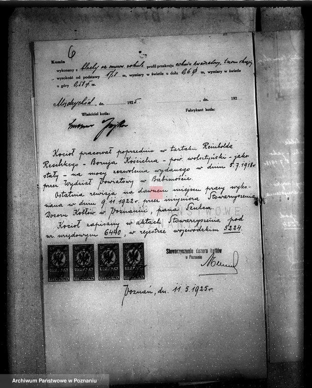 Obraz 10 z jednostki "Tartak Dt. Czajki w Międzychodzie nr woj. kotła 5224"