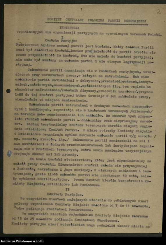 Obraz 3 z jednostki "Instrukcje, okólniki, [pisma okólne] uchwały Komitetu Centralnego"