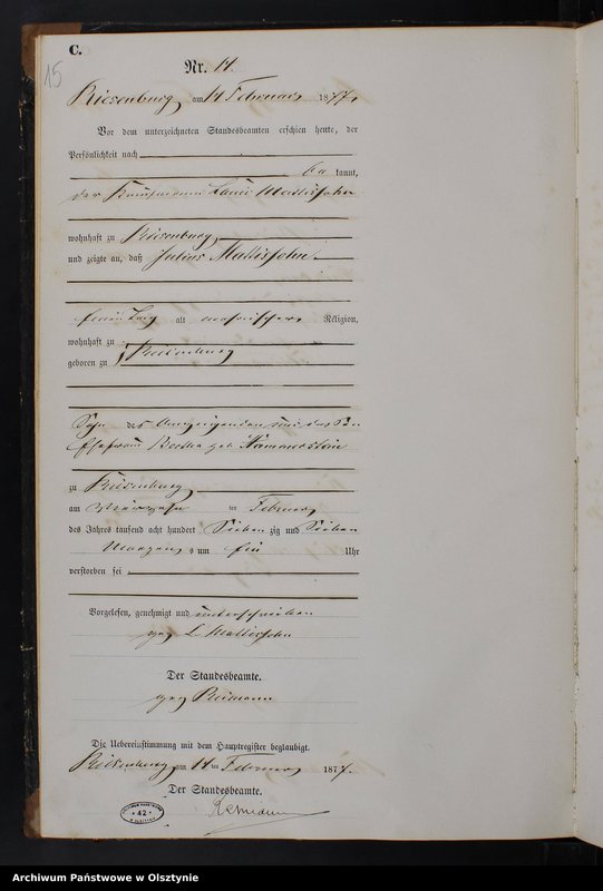 image.from.unit.number "Sterbe-Neben-Register Nr 1 - 95"