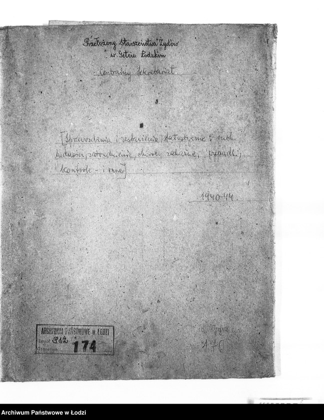 Obraz 3 z jednostki "[Sprawozdania i zestawienia statystyczne: ruch ludności, zatrudnienie, choroby zakaźne, wypadki, kontrole i inne]"