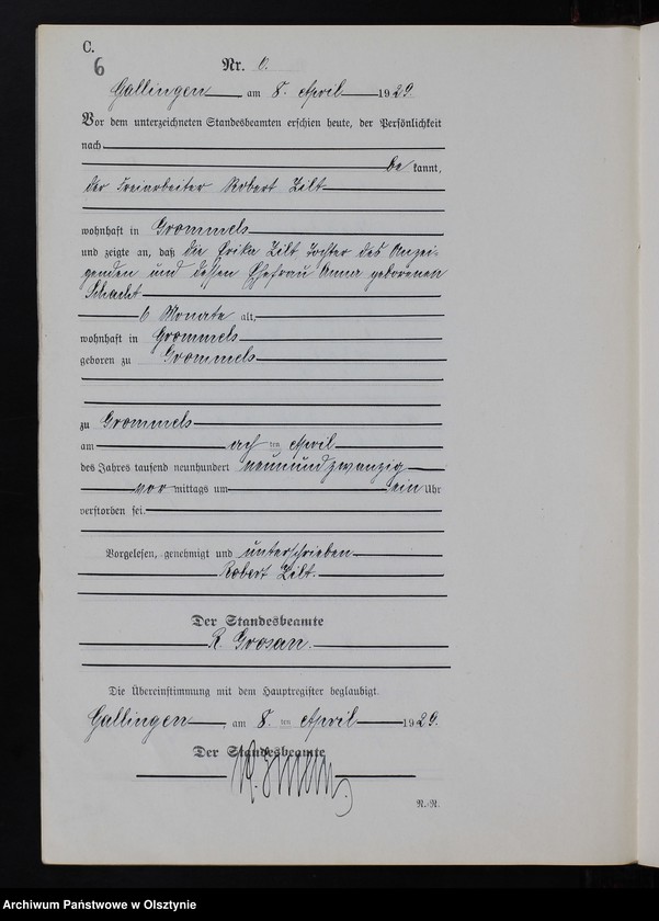 image.from.unit.number "Sterbe-Neben-Register Nr 1 - 24 [ Księga zgonów - wtóropis ]"