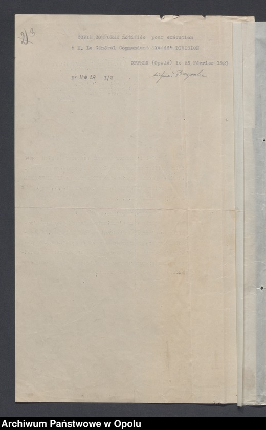 Obraz 5 z jednostki "Discipline-Recompenses-Decorations-Distractions-Punitions-Tenue generale /Korespondencja dotycząca dyscypliny, odznaczeń, pochwał, pracy oświatowej/"