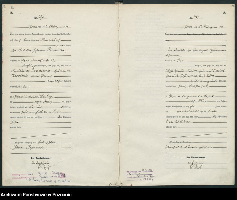 Obraz 9 z jednostki "Księga miejscowa urodzeń tom II [Rejestr główny urodzeń]"