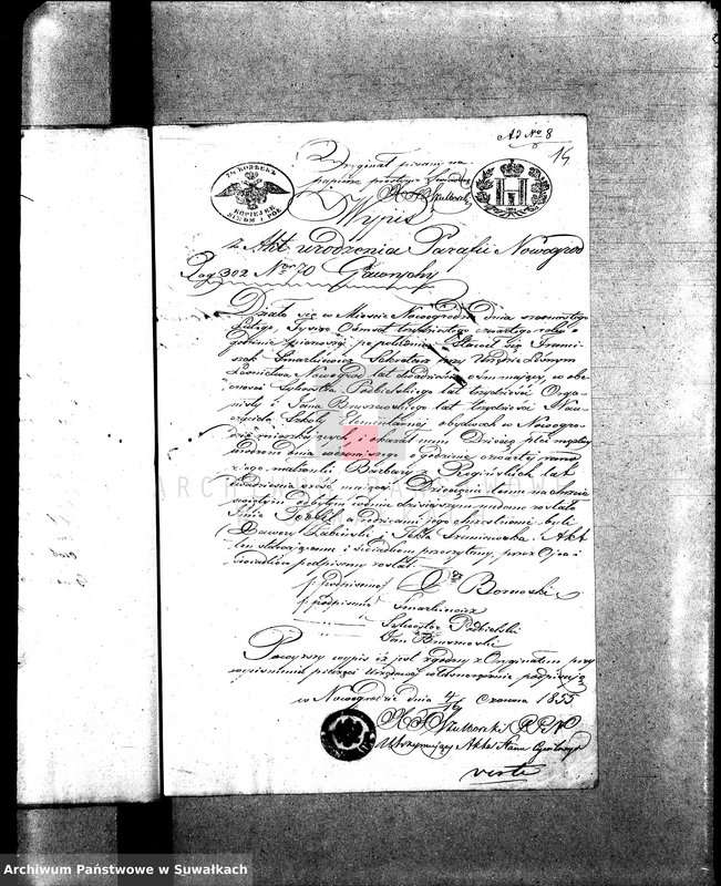 image.from.unit.number "Anneksa do Akt Zaślubionych z roku 1859."