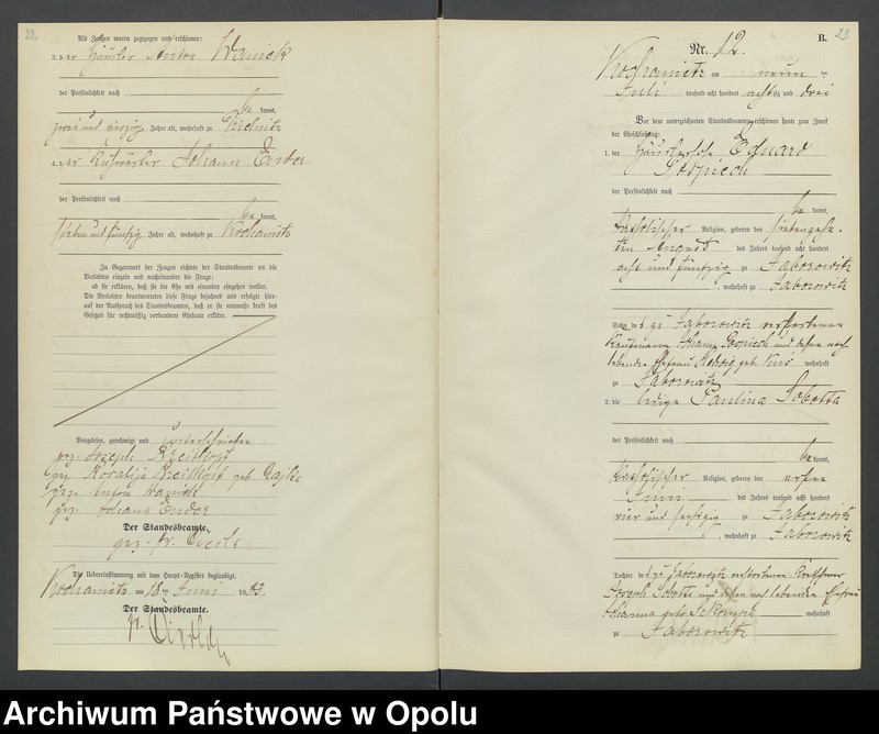 image.from.unit.number "Urząd Stanu Cywilnego Kochaniec Księga małżeństw rok 1883-85"