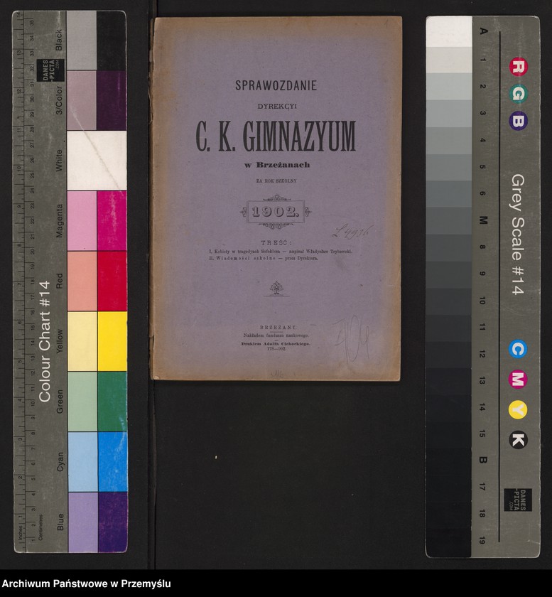 image.from.unit.number "Sprawozdanie Dyrekcji c.k. Gimnazjum w Brzeżanach za rok szkolny 1902"