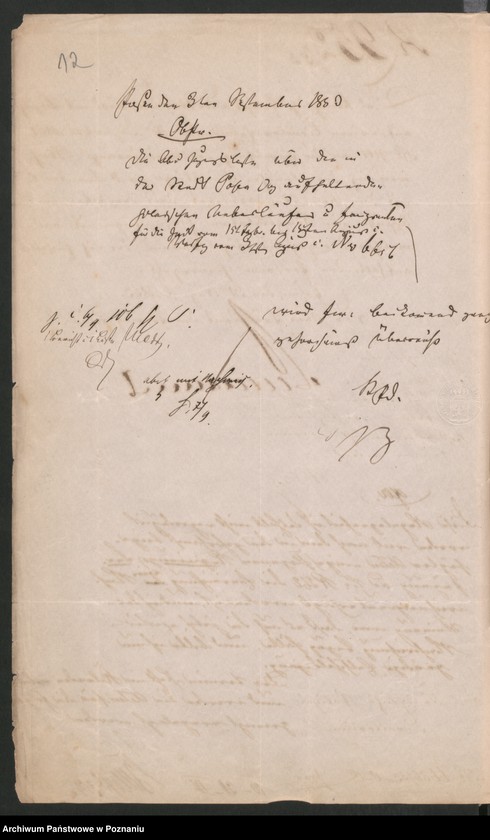 Obraz 15 z jednostki "A. betr. die verschiedenen Korrespondenzen wegen Ausweisung der polnischen Überläufer sowie auch die dem Herrn Ober Präsidenten bezüglich dieser Individuen einzureichenden Veränderungs-Nachweisungen"