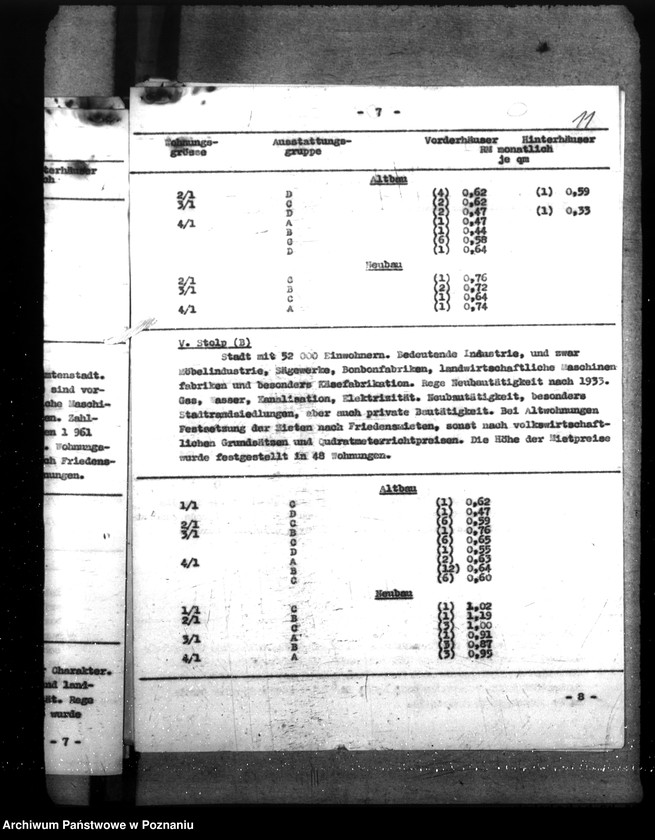 Obraz 16 z jednostki "Sprawozdania z podróży na temat warunków mieszkaniowych w prowincjach brandenburskiej, pomorskiej, w Prusach Wschodnich i Zachodnich oraz referat dotyczący budownictwa mieszkaniowego dla urzędników"