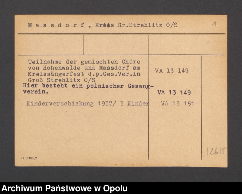 Obraz 3 z jednostki "Massdorf, Krs. Gross-Strehlitz"