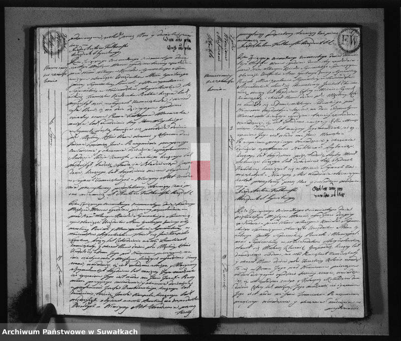 Obraz 11 z jednostki "Akta urodzonych stanu cywilnego gminy seyneńskiey od 1-go stycznia 1818 roku."