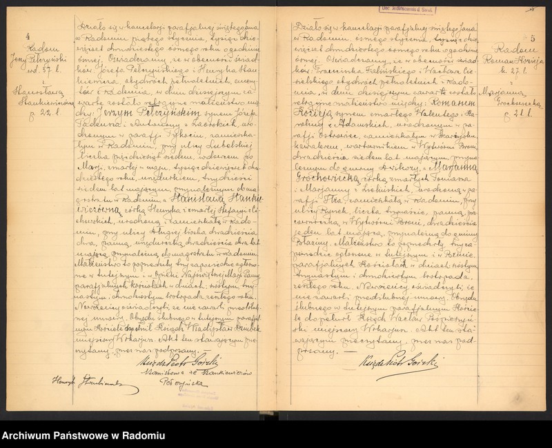 Obraz 5 z jednostki "[Duplikat akt zaślubionych parafii św. Jana w Radomiu za 1928 r.]"