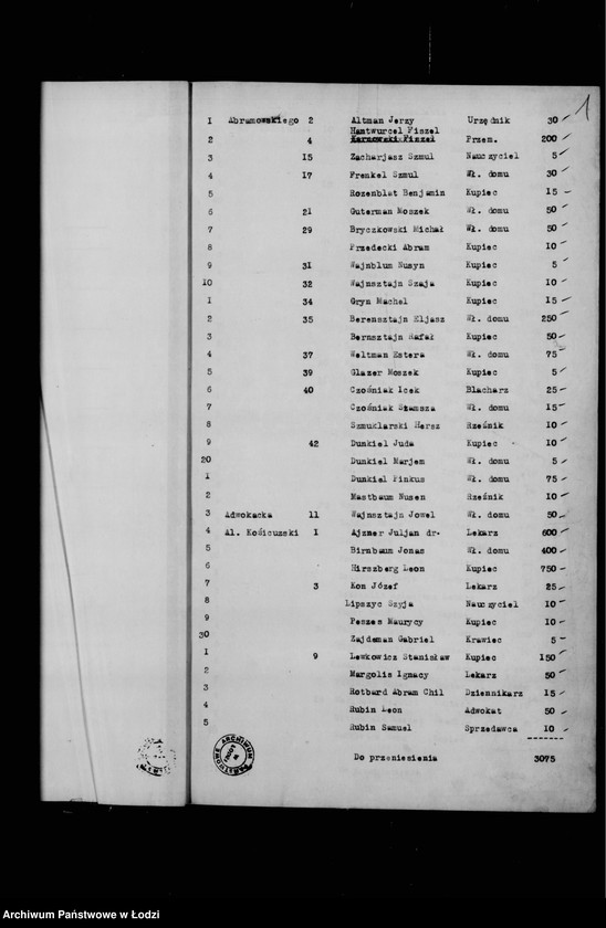 Obraz 5 z jednostki "Rejestr poborczy"