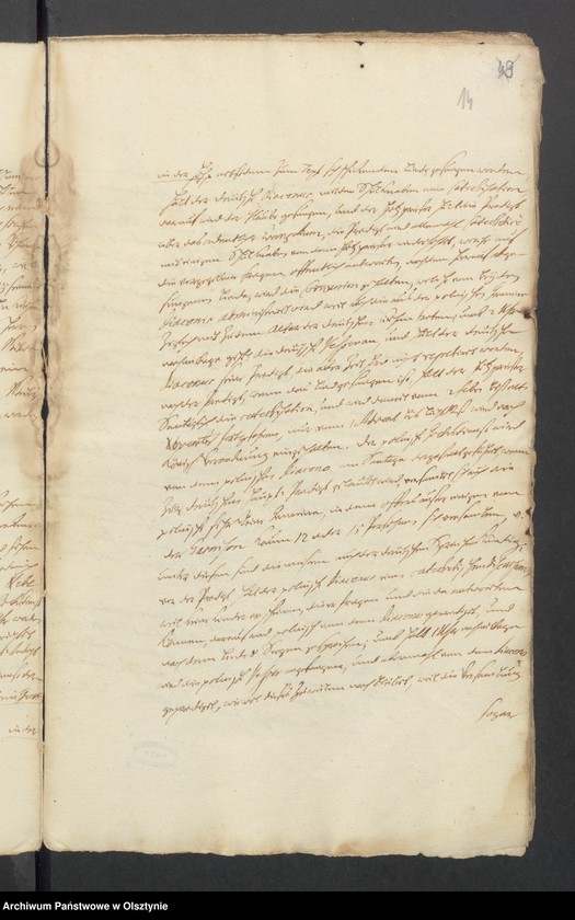 image.from.unit.number "Copia der geführten Kirchen Visitstions Recesse der Ämter Marienwerder [Kwidzyn] Schönberg [Szymbark] und Deutsch Eylau [Iława] de Anno 1738"