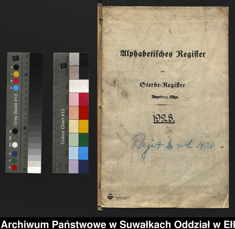 image.from.unit.number "[Sterbe - Register (Neben - Register) Standesamt Angerburg einschl. der Bezirke Gross Strengeln, Kehlen und Prinowen]"
