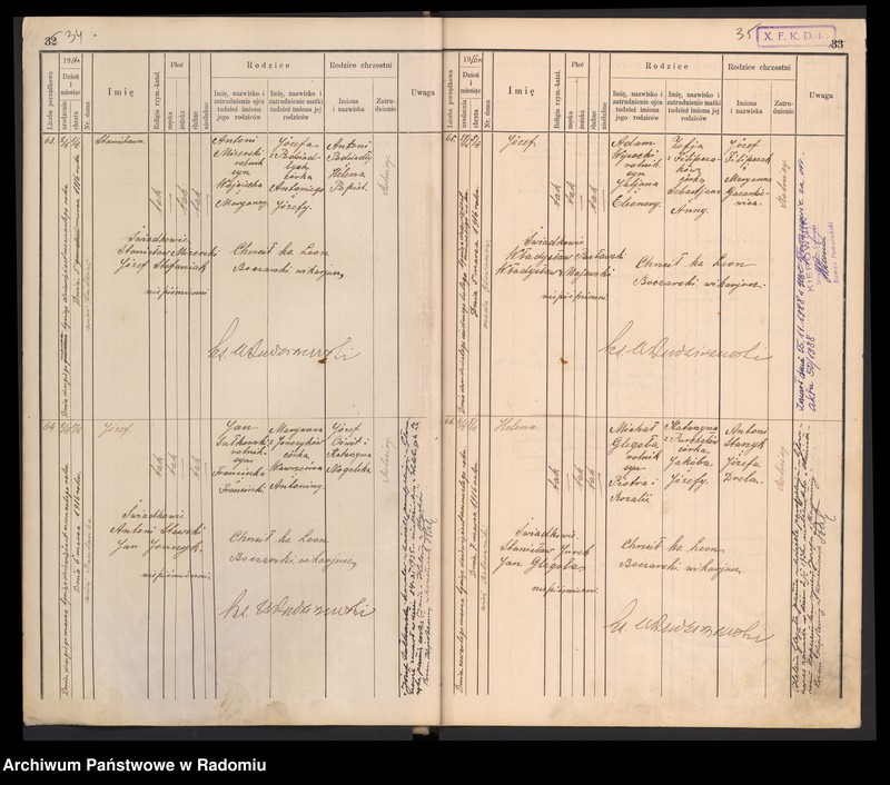 image.from.unit.number "[Duplikat Tom I a i Tom I b Księga urodzonych parafii Głowaczów za 1916 rok]"