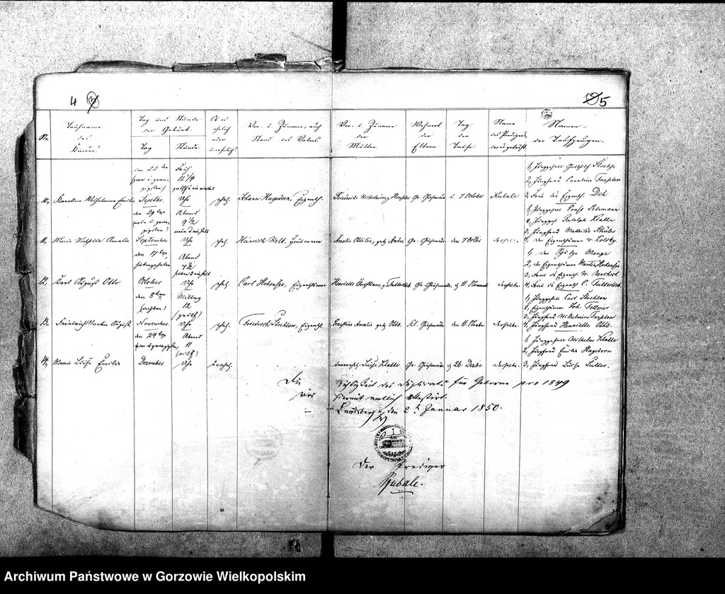 image.from.unit.number "Duplikate der Kirchenbücher von Giesenaue: Giesenaue (Jeżyki), Kernein (Karnin), Ludwigsthal (Trzęsów)"