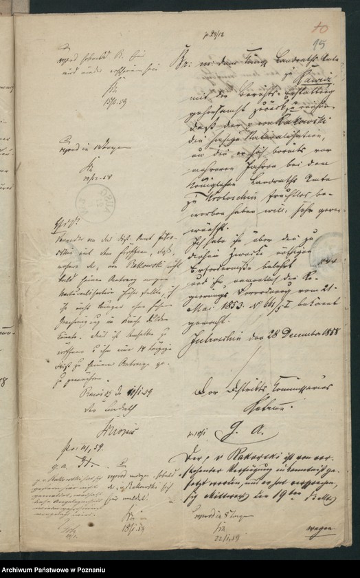 Obraz 19 z jednostki "A. betr. Nepomucen von Rakowski in Smolisz /auch Josef und Anton/"