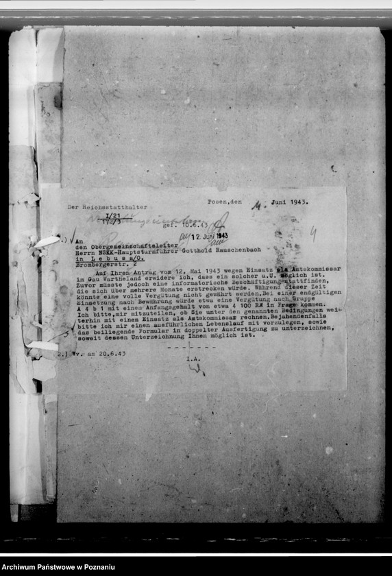 Obraz 8 z jednostki "Rauschenbach, Gotthold - komisarz obwodowy"