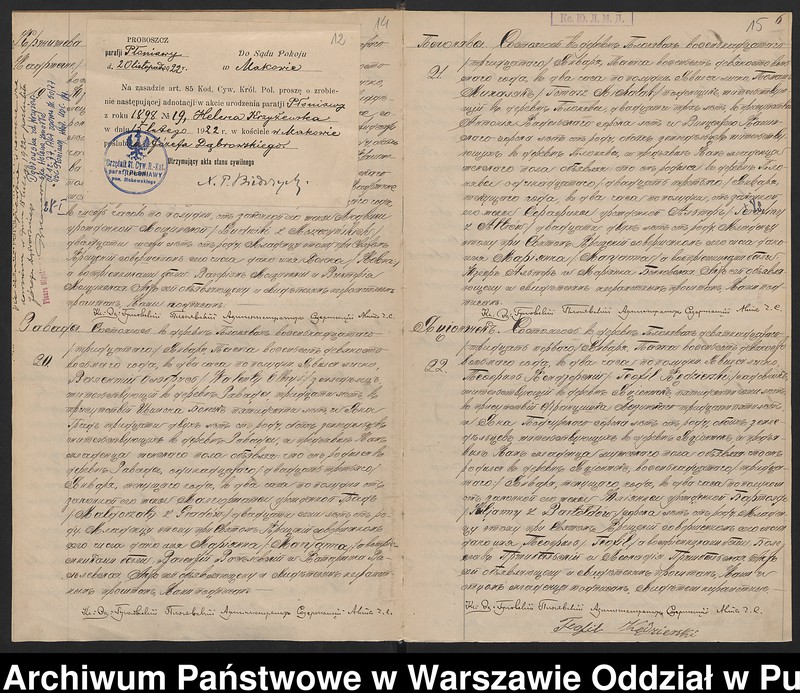 image.from.unit.number "Akta urodzeń, małżeństw, zgonów"