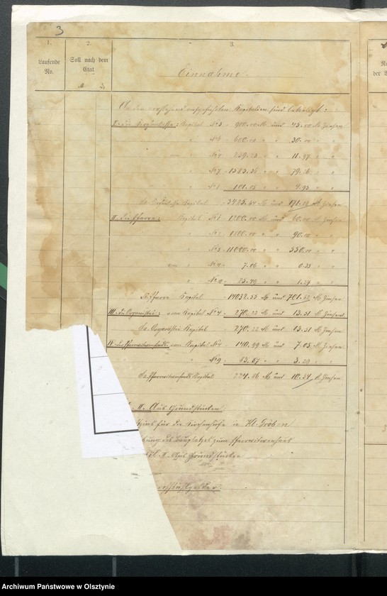 image.from.unit.number "Rechnung über Einnahme und Ausgabe der Kirchen-Kasse Kraplau"