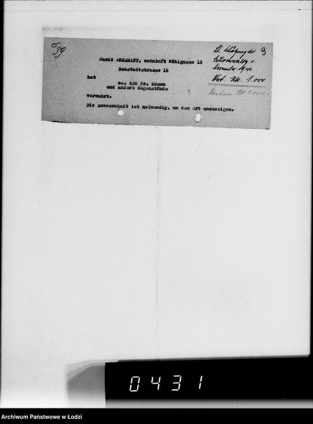 Obraz 13 z jednostki "[Informacje o posiadaniu przez Żydów kosztowności]"