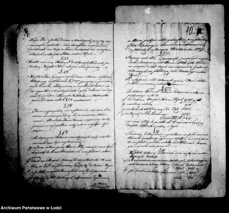 Obraz 11 z jednostki "Akta tyczące się urządzenia bielnika 1824"